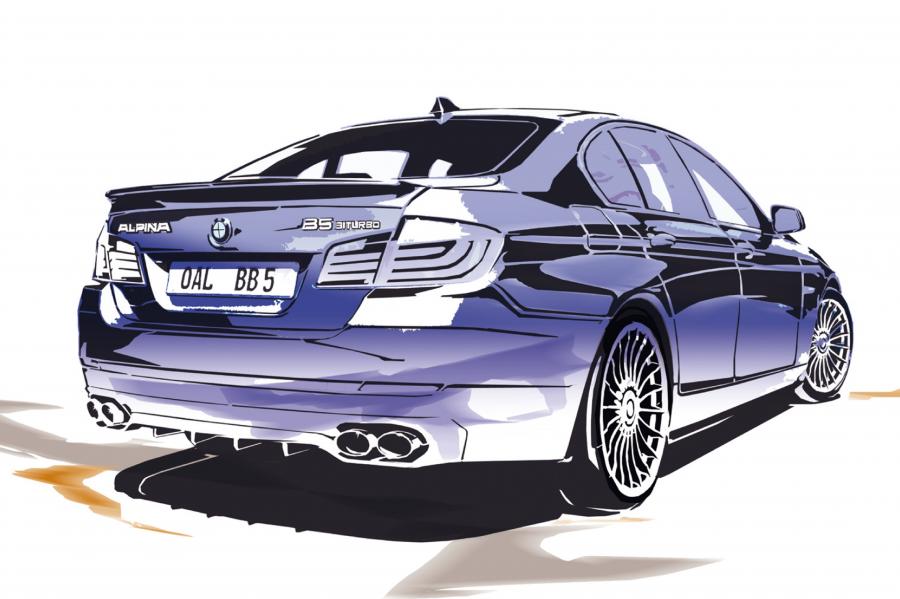 Эскиз Alpina B5 Bi-Turbo Limousine (F10) 2010 года  (фото 2 из 37)